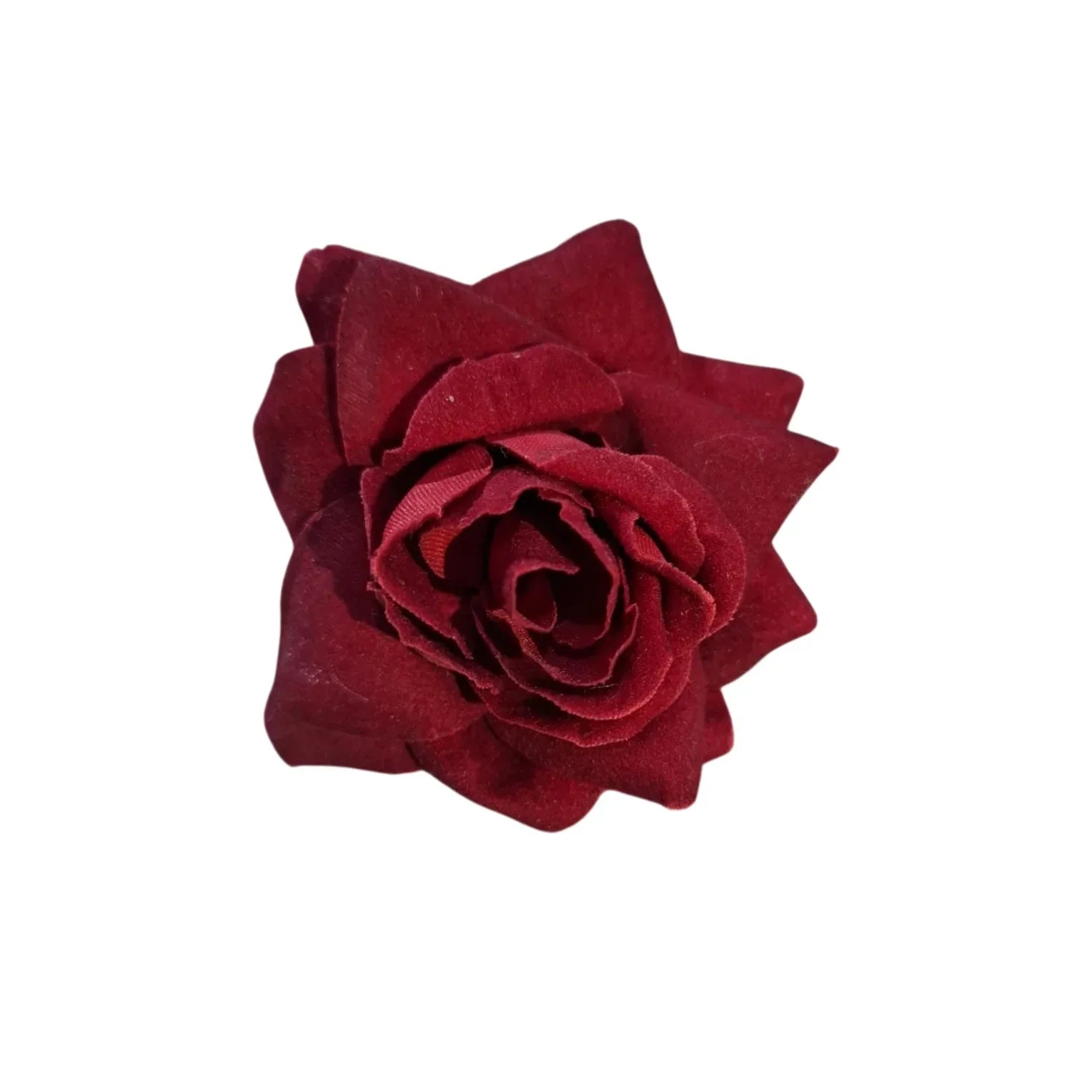 Artificial velvet flower single piece soft premium fabric decorative flower for DIY crafts wedding décor and gift wrapping