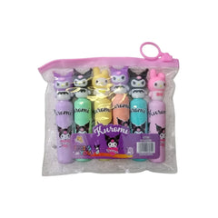 Cute Kuromi Cartoon Highlighter Pens – (Pack of 6)