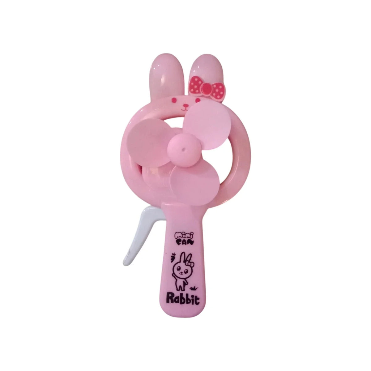 Cute Rabbit Mini Handheld Fan – Portable Cartoon Bunny Fan for Kids (1 Pc)