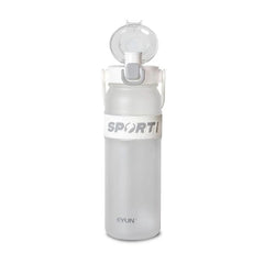 1000ml sport silicone water bottle with handle, straw, and flip cover – leak-proof for school, gym, office, and outdoor use