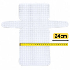Plastic Canvas Sheet 50cm x 24cm for Bag Making and DIY Crafts