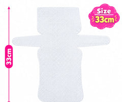Buy Plastic Canvas Sheet 33cm x 16cm at Funoon Stationers. Ideal for bag making, crochet, embroidery, needlework, DIY crafts, and handmade projects.