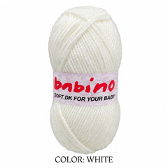BAMBINO Super Soft DK Yarn Pack of 4 Yarn Balls for Crochet and Knitting